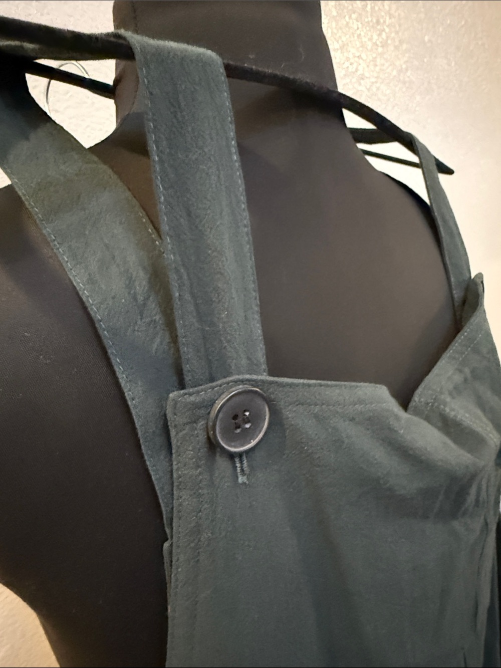 Dark Green Oversized Jumpsuit Overalls - Picture 4 of 7